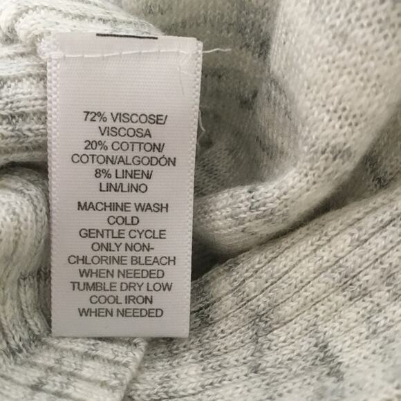 Lou & Grey Light Gray Ribside Boatneck Sweater Top - Picture 15 of 16